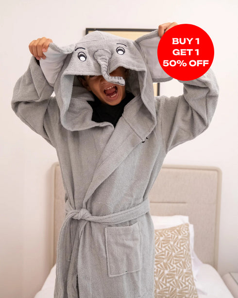 Snuggs Animal kids Bathrobe Elephant